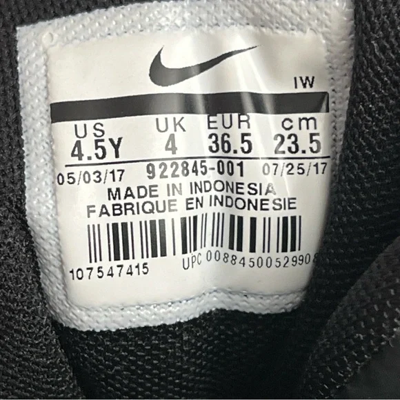 Nike Air More Uptempo GS Size 4.5Y Women’s 6 'Reflective' Sneakers 922845-001 - Picture 12 of 12